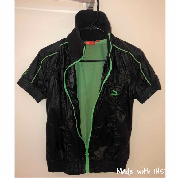 Black and Green Puma Jacket - Picture 2 of 3
